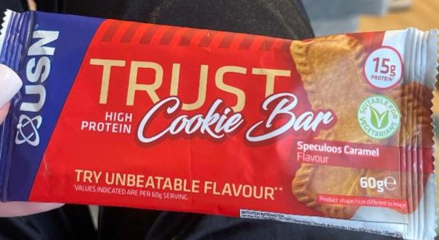 Fotografie - Trust Cookie High Protein Bar Speculoos Caramel USN