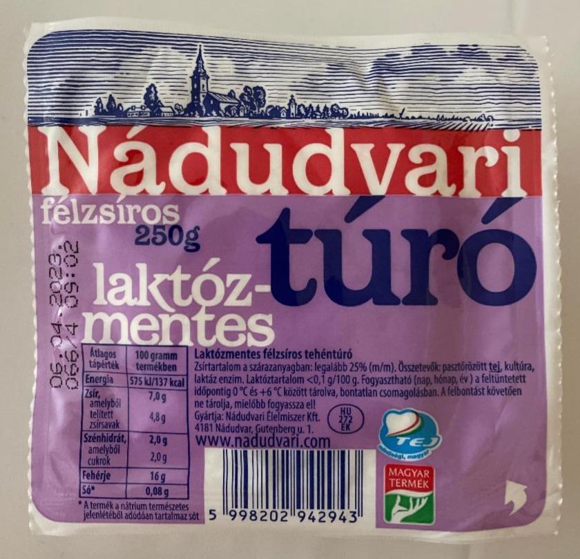 Fotografie - Túró laktózmentes Nádudvari