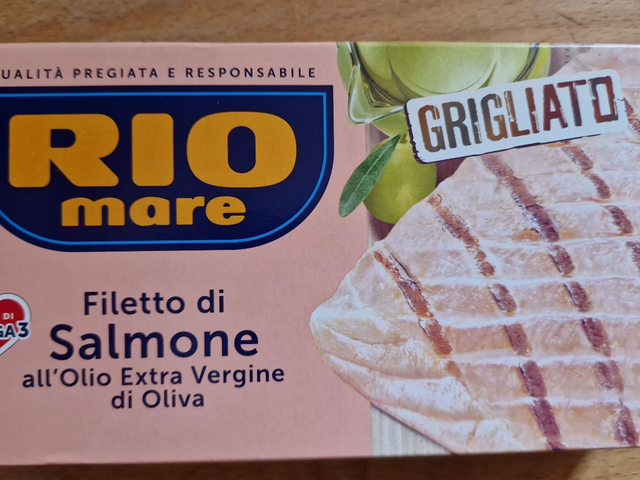 Fotografie - Filetto di Salmone all'Olio Extra Vergine di Oliva Rio mare