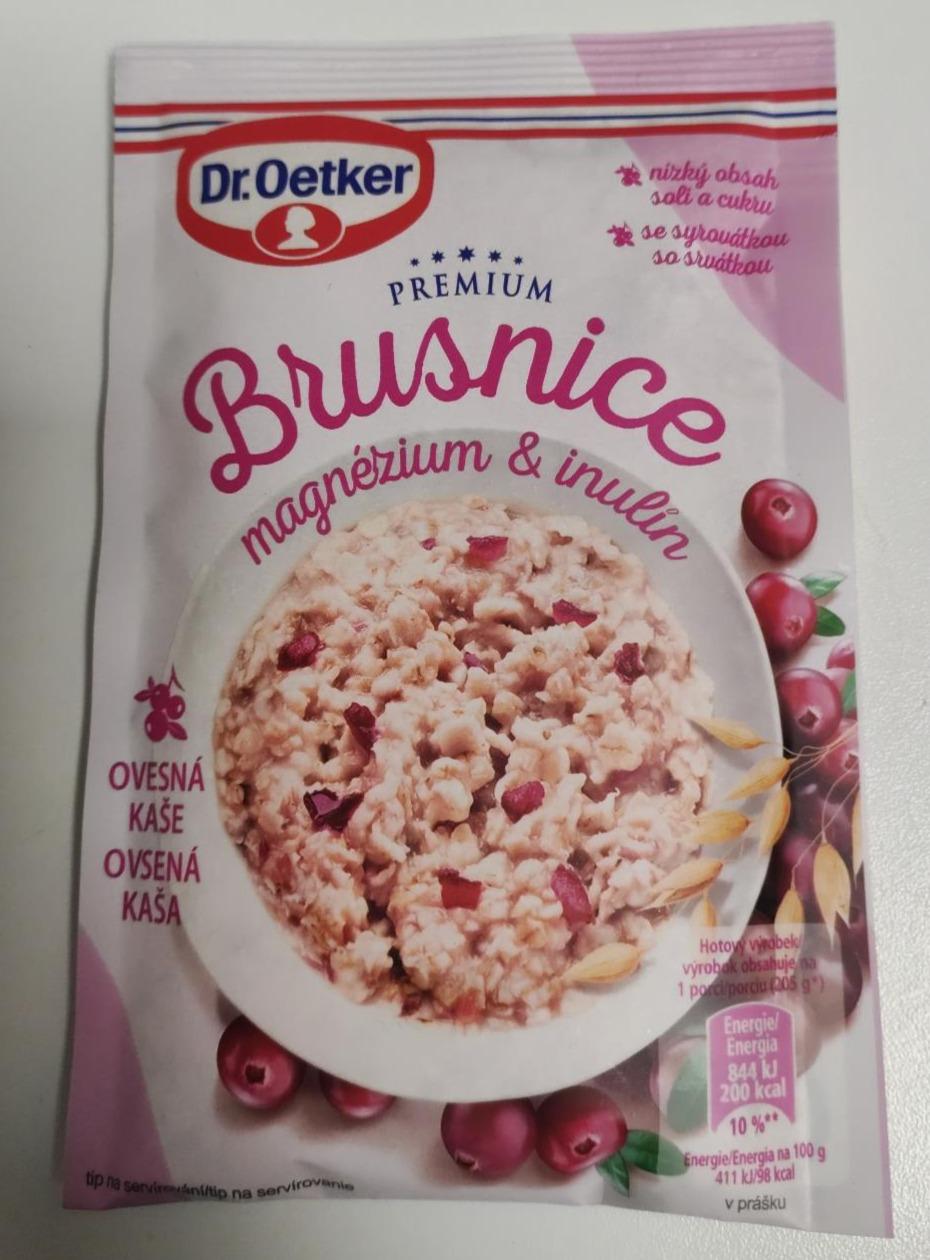 Fotografie - Brusnice magnézium & inulin ovsená kaša Dr.Oetker