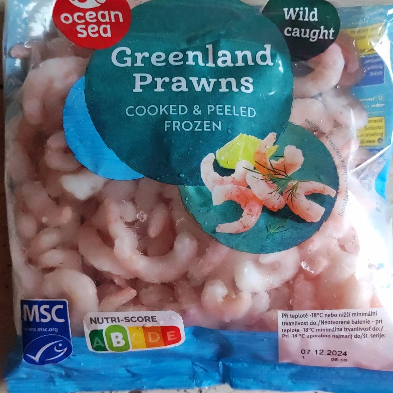 Fotografie - Greenland Prawns cooked & peeled frozen Ocean Sea