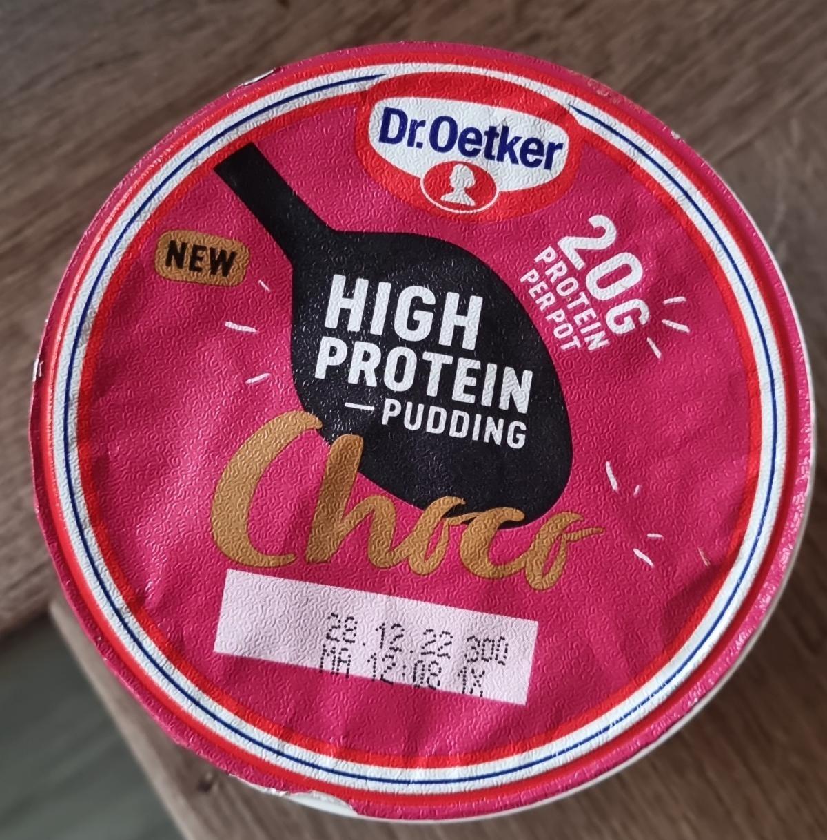 Fotografie - High protein pudding choco Dr.Oetker