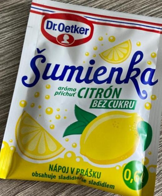 Fotografie - Šumienka citrón bez cukru Dr.Oetker