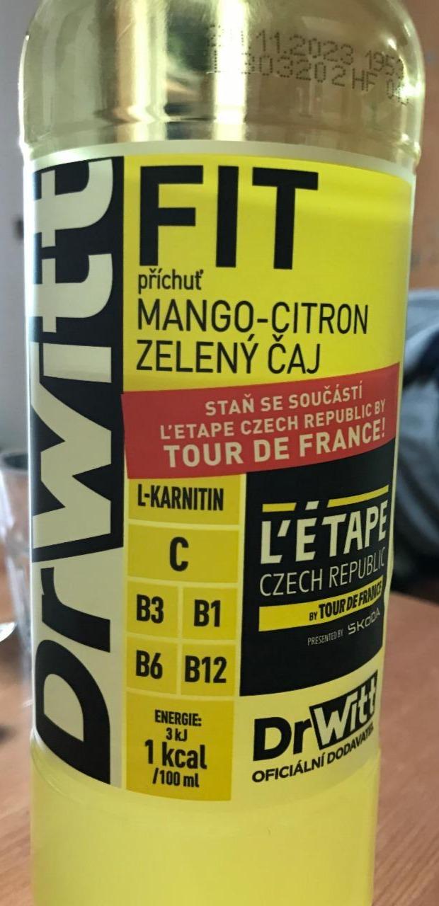 Fotografie - Fit príchuť Mango - Citrón Zelený čaj DrWitt