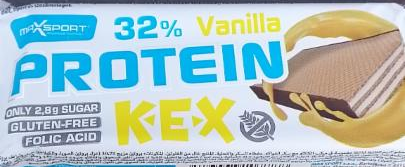 Fotografie - 32% Protein Kex Vanilla flavour MaxSport