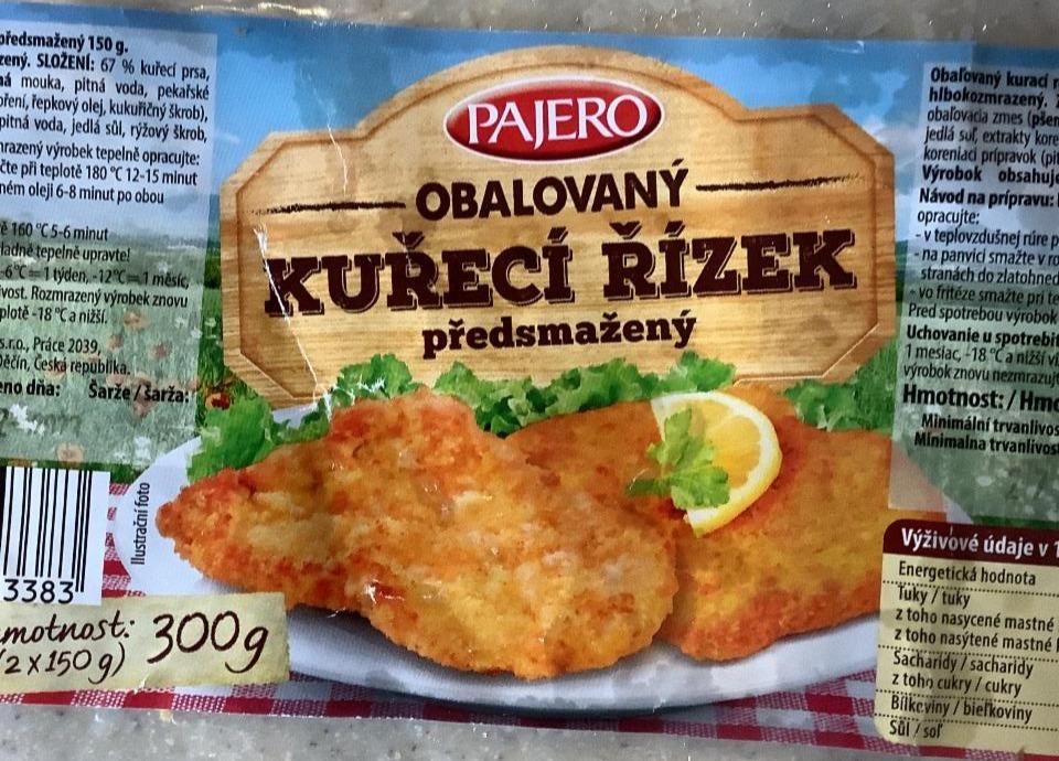 Fotografie - Obalovaný kuřecí řízek předsmažený Pajero