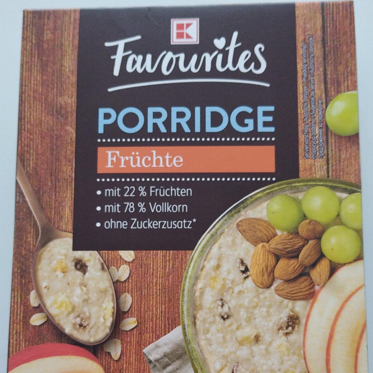 Fotografie - Porridge früchte K-Favourites