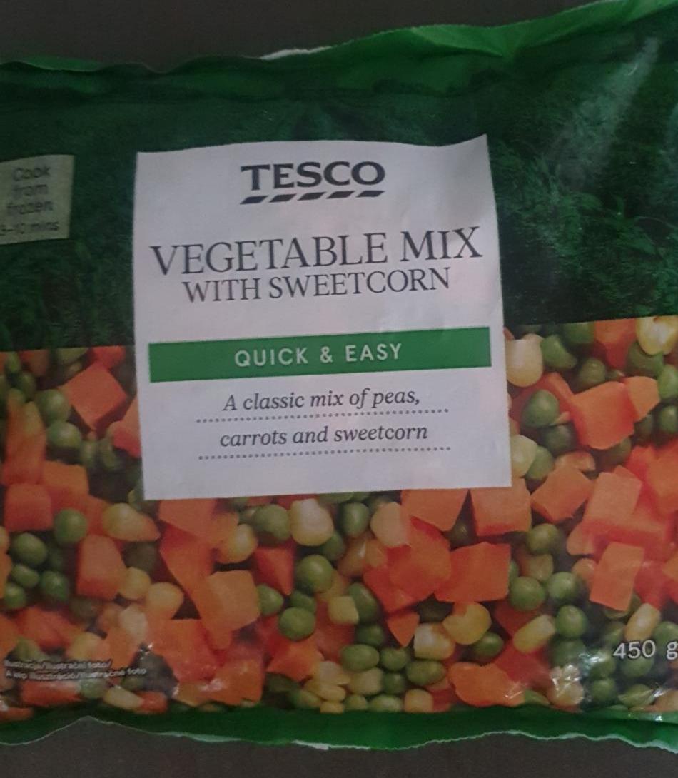 Fotografie - Vegetable Mix with sweetcorn Tesco