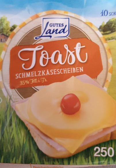 Fotografie - Toast schmelzkäsescheiben 35%