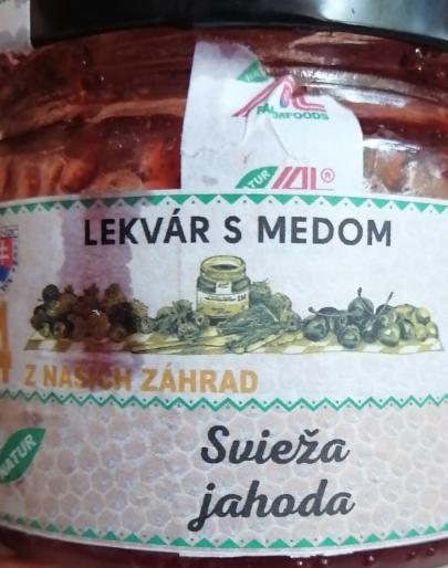 Fotografie - Lekvar s medom FarmFoods svieža jahoda