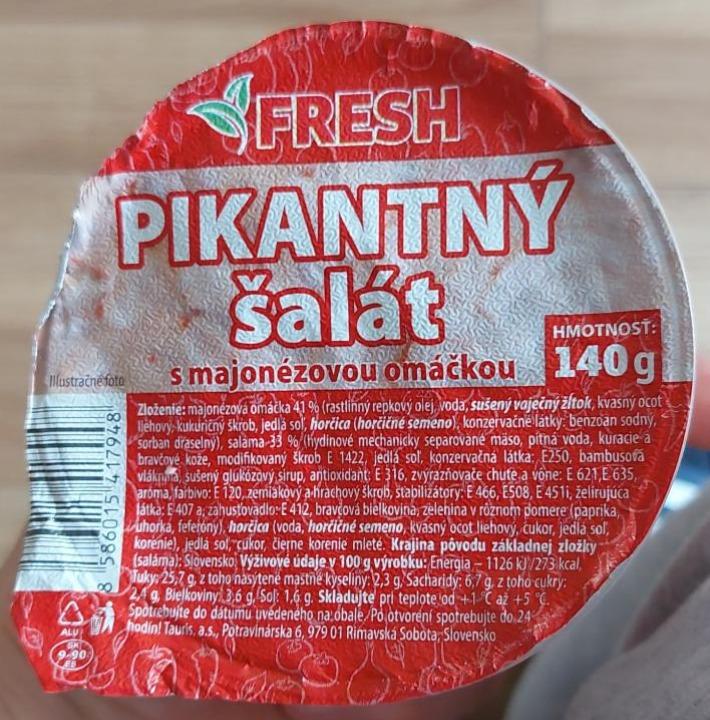 Fotografie - Pikantný šalát s majonézovou omáčkou Fresh