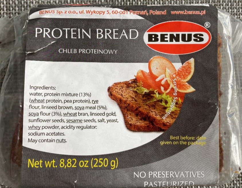 Fotografie - protein bread BENUS