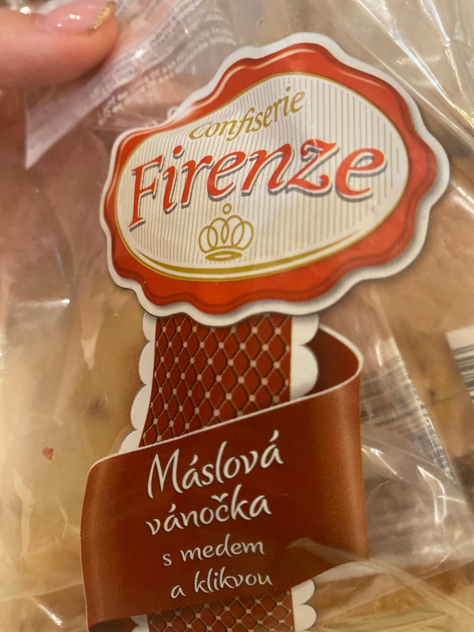 Fotografie - maslová vianocka s medom a klikvou Confiserie Firenze