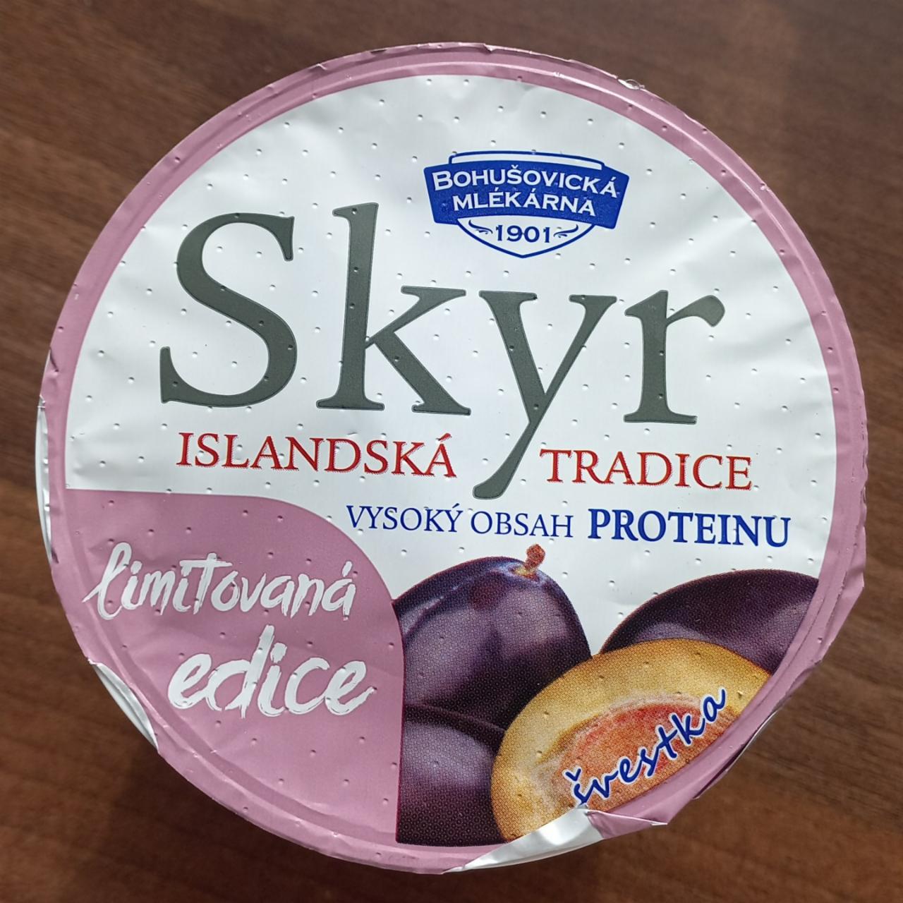 Fotografie - Skyr Islandská tradice Švestka Bohušovická mlékárna