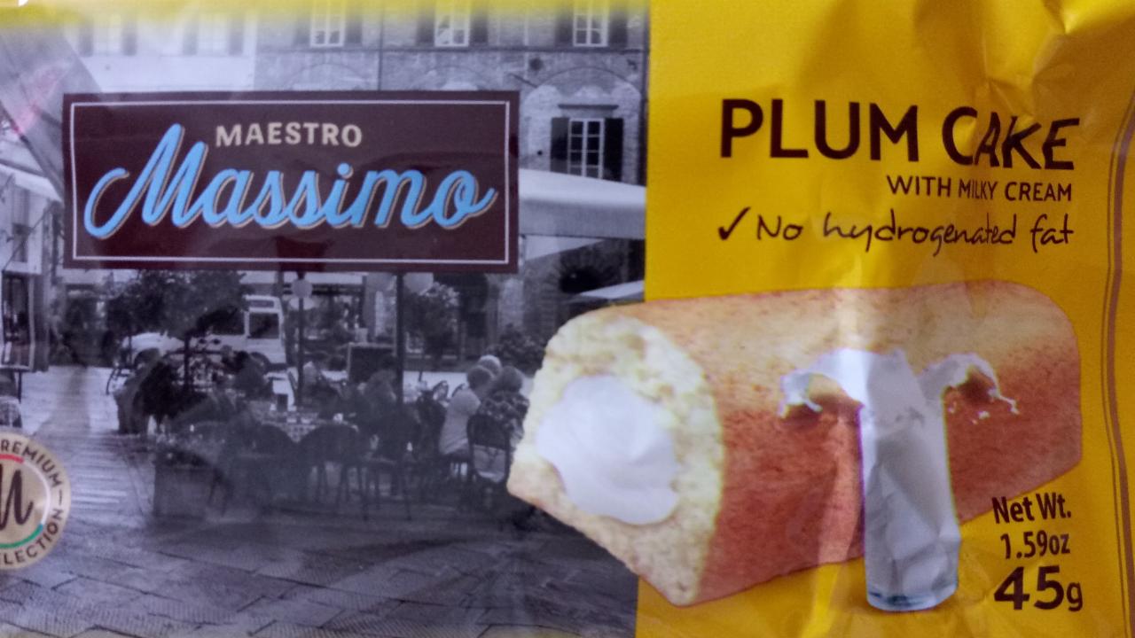 Fotografie - Plum cake with milky cream Massimo