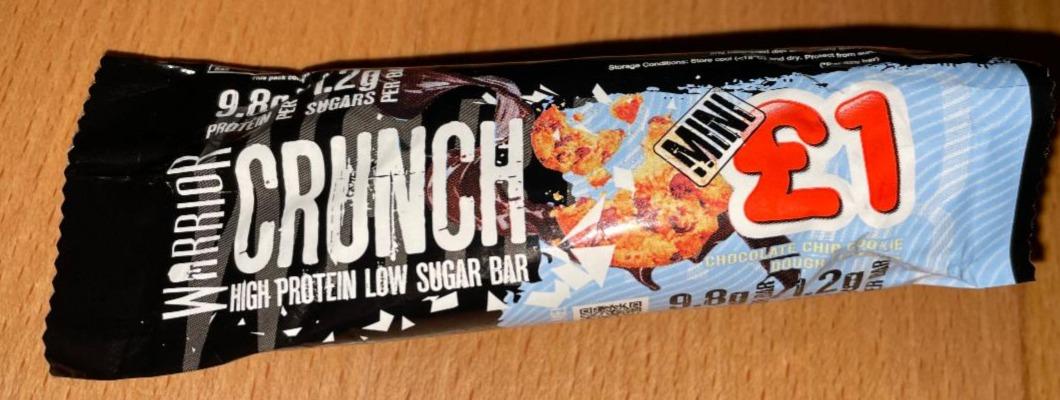 Fotografie - Crunch Chocolate Chip Cookies Mini Protein Bar Warrior