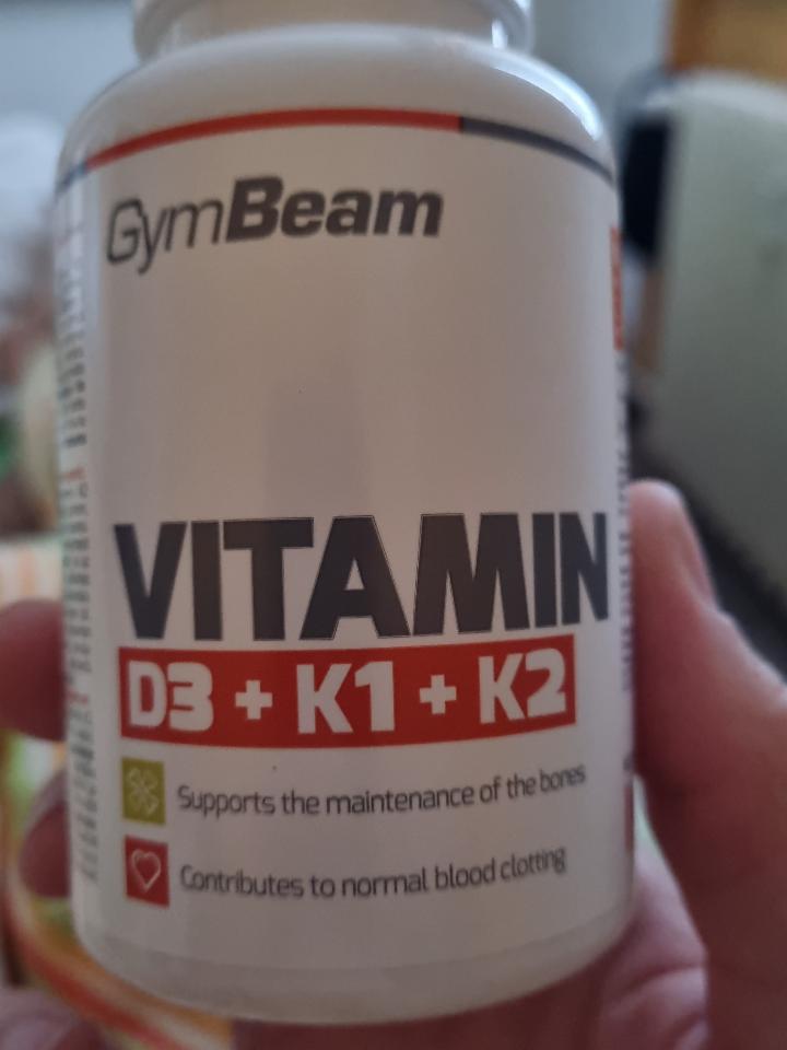 Fotografie - GymBeam Vitamin D3 + K1 +K2