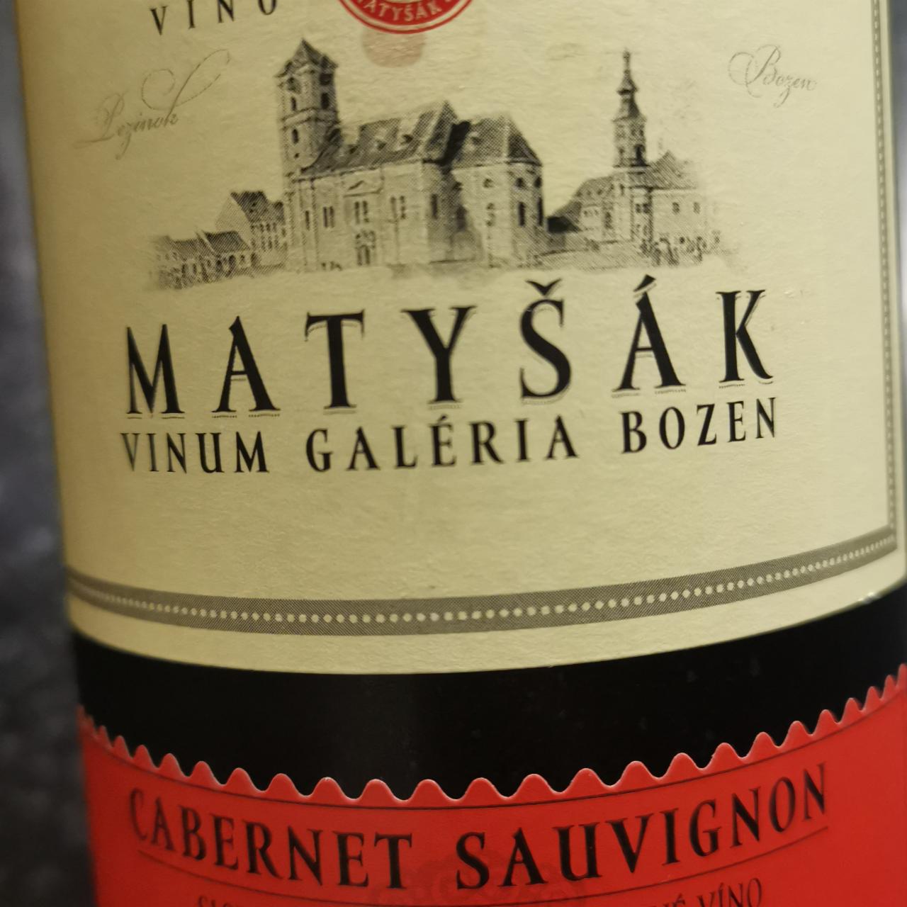 Fotografie - Matyšák Cabernet Sauvignon červené suché 2008