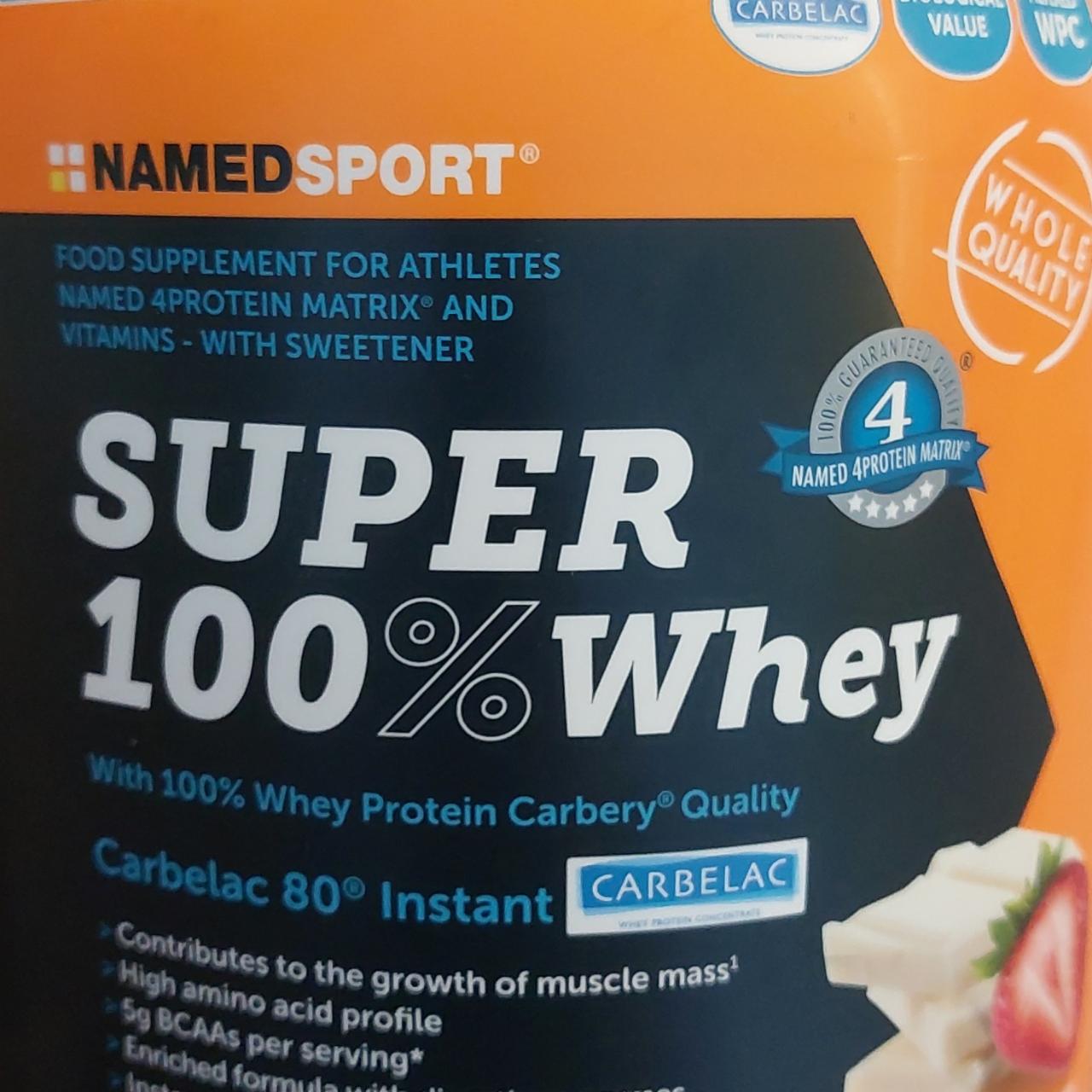 Fotografie - Super 100% whey White Choco & Strawberry Namedsport