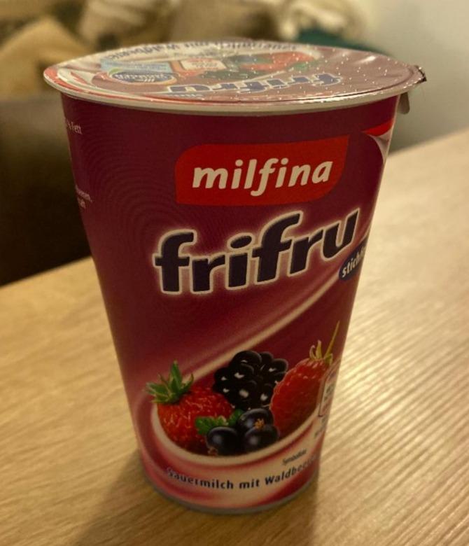 Fotografie - Frifru Sauermilch mit Waldbeeren Milfina