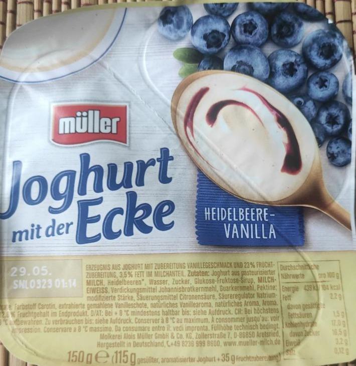 Fotografie - Joghurt mit der Ecke (Heidelbeere-Vanille)