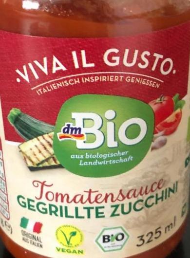 Fotografie - Gegrillte Zucchini Tomatensauce dmBio
