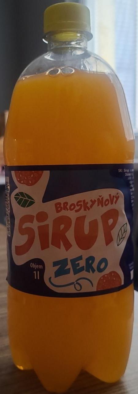 Fotografie - Broskyňový sirup ZERO Oravan