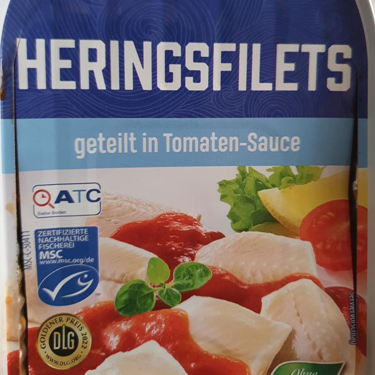 Fotografie - Heringsfilets geteilt in Tomaten Sauce Almare Seafood