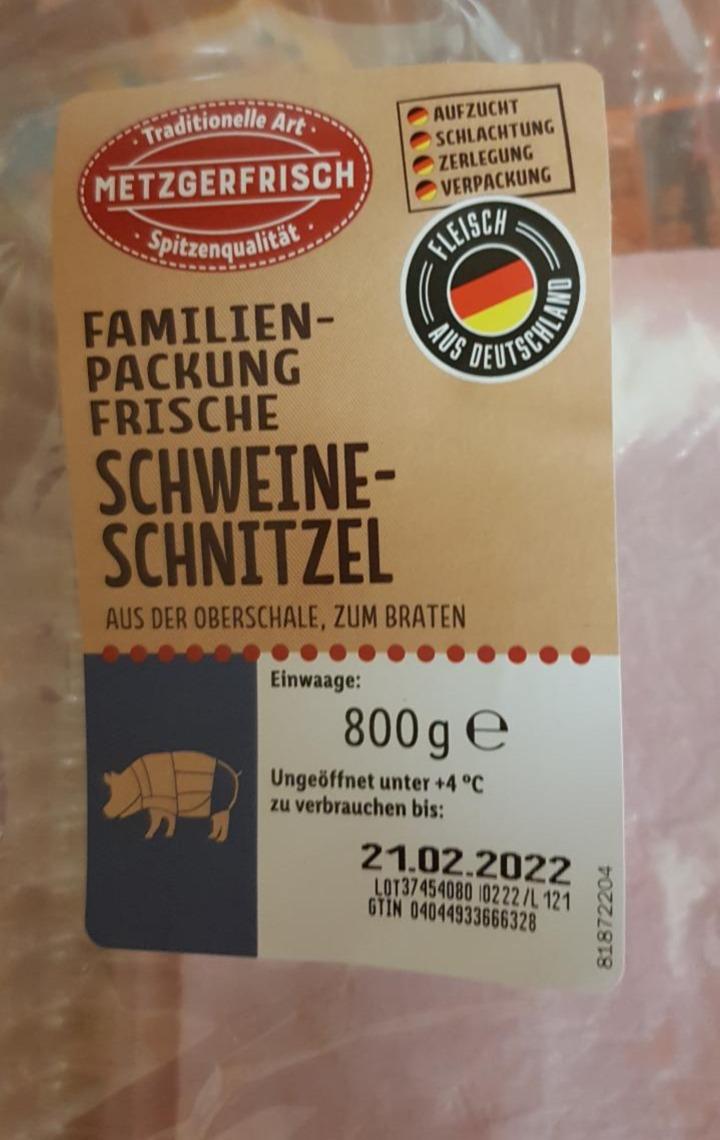 Schweine Schnitzel - a kalórie, nutričné kJ hodnoty