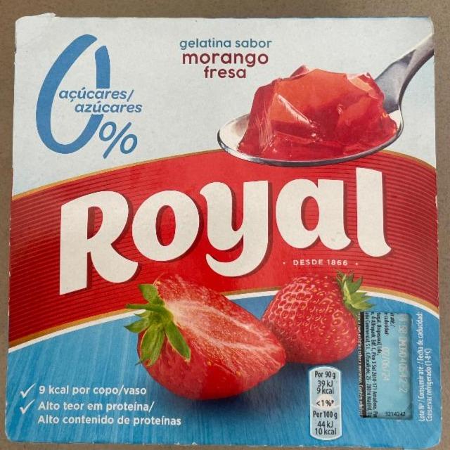 Fotografie - Royal gelatina sabor morango fresa