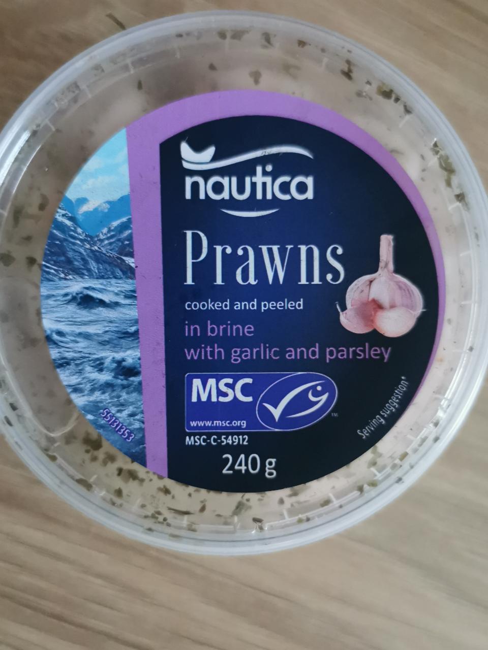 Fotografie - Prawns in brine with garlic and parsley Nautica
