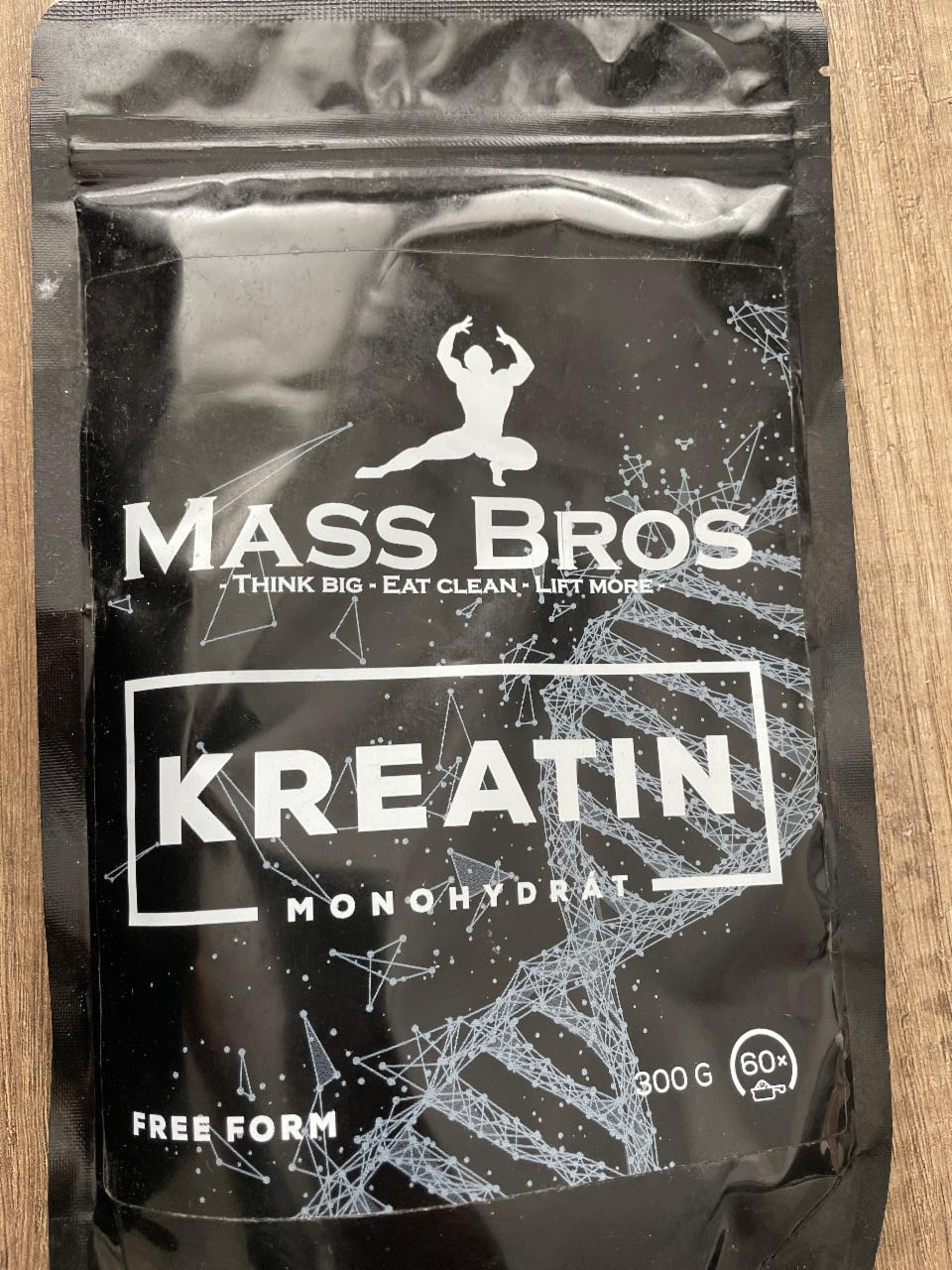 Fotografie - Kreatin monohydrát Mass Bros