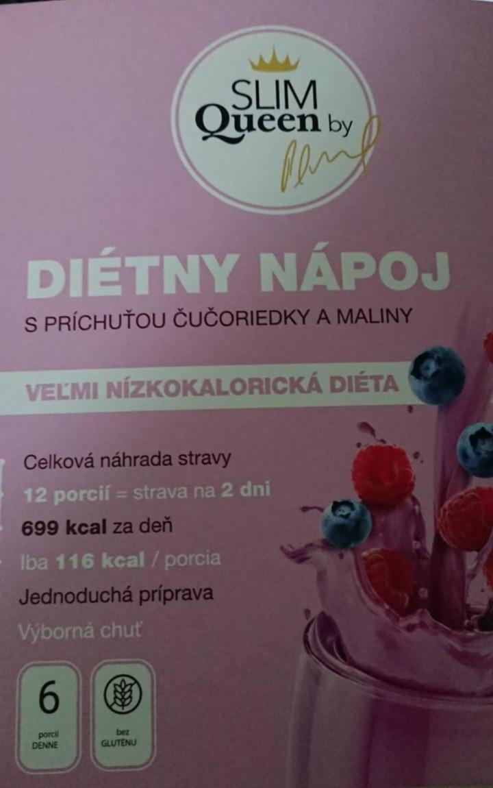 Fotografie - Diétny nápoj s príchuťou čučoriedky a maliny Slim Queen