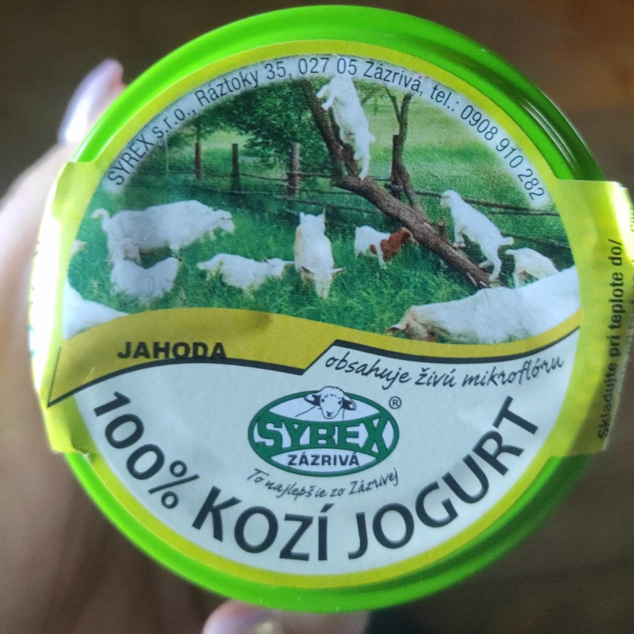 Fotografie - 100% Kozí jogurt Jahoda Syrex Zázrivá