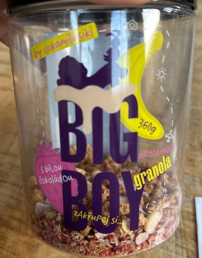 Fotografie - Granola s proteinem a bílou čokoládou Big Boy