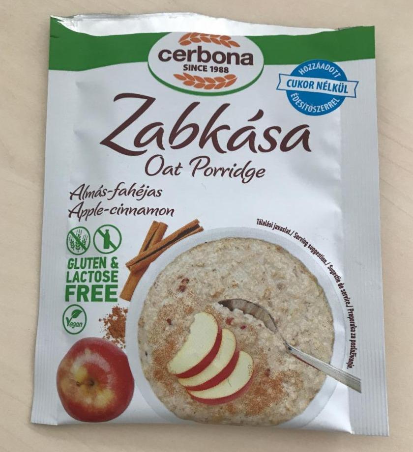 Fotografie - Zabkása Oat porridge Apple-cinnamon Cerbona