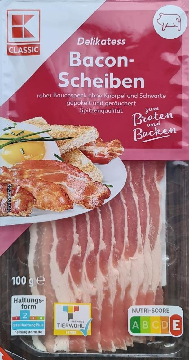 Fotografie - Delikatess Bacon-Scheiben K-Classic