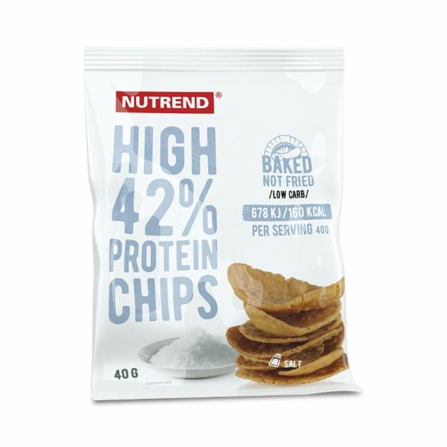 Fotografie - High 42% protein chips Salt Nutrend