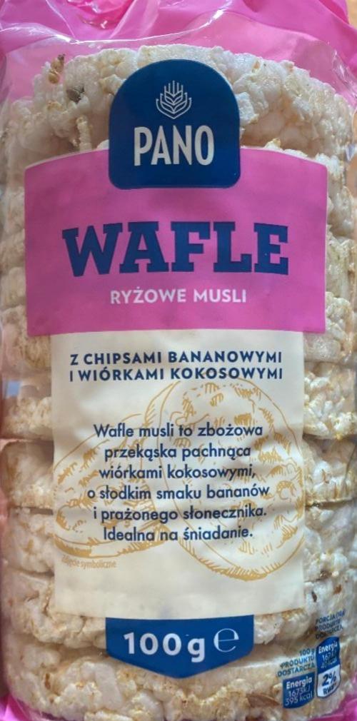 Fotografie - wafle ryżowe musli PANO