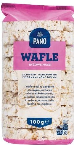 Fotografie - wafle ryżowe musli PANO