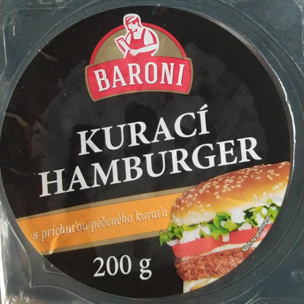 Fotografie - Kurací hamburger s príchuťou pečeného kuraťa Baroni