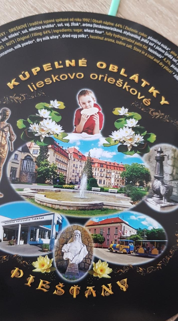 Fotografie - kupelne oplatky lieskovo orieskove Piestany