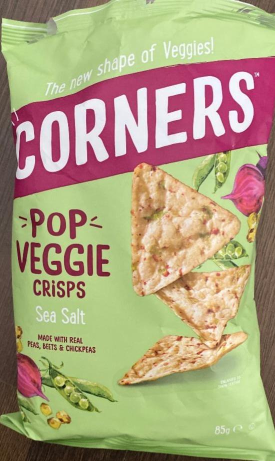 Fotografie - Pop Veggie Crisps Sea Salt Chickpea, Beetroot & Pea Corners