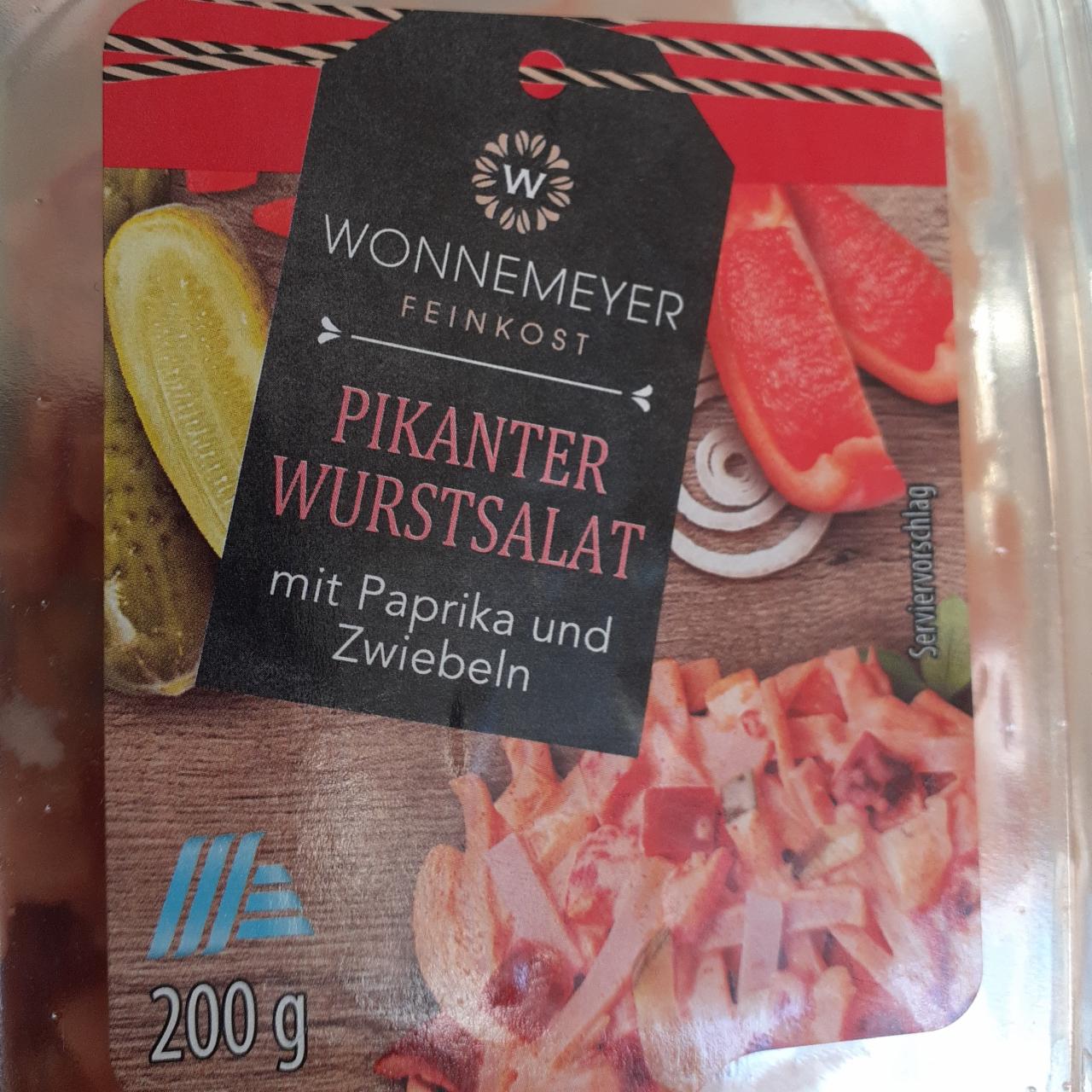 Fotografie - Pikanter wurstsalat mit paprika und zwiebeln Wonnemeyer