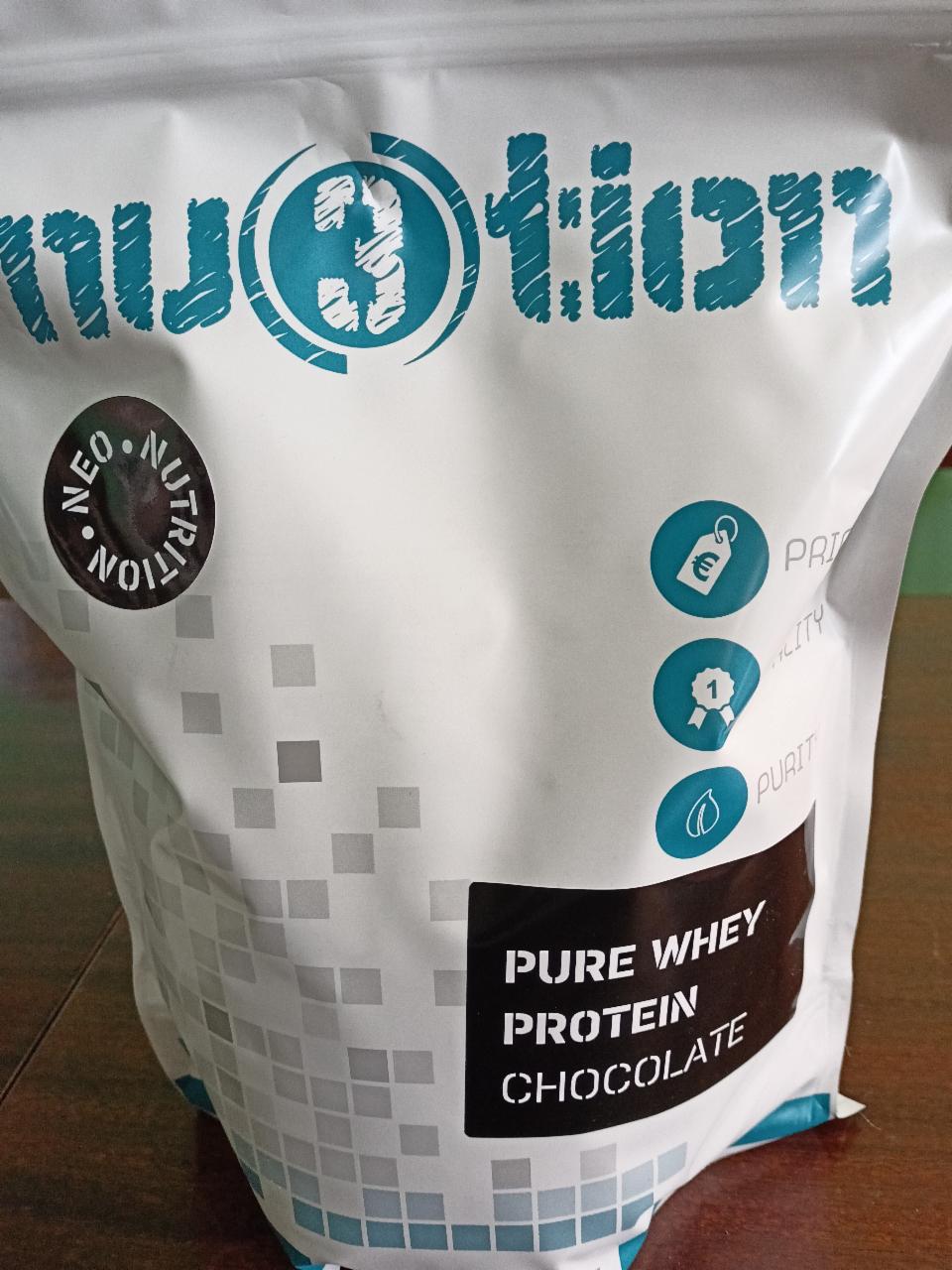 Fotografie - Pure Whey protein Chocolate Nu3tion