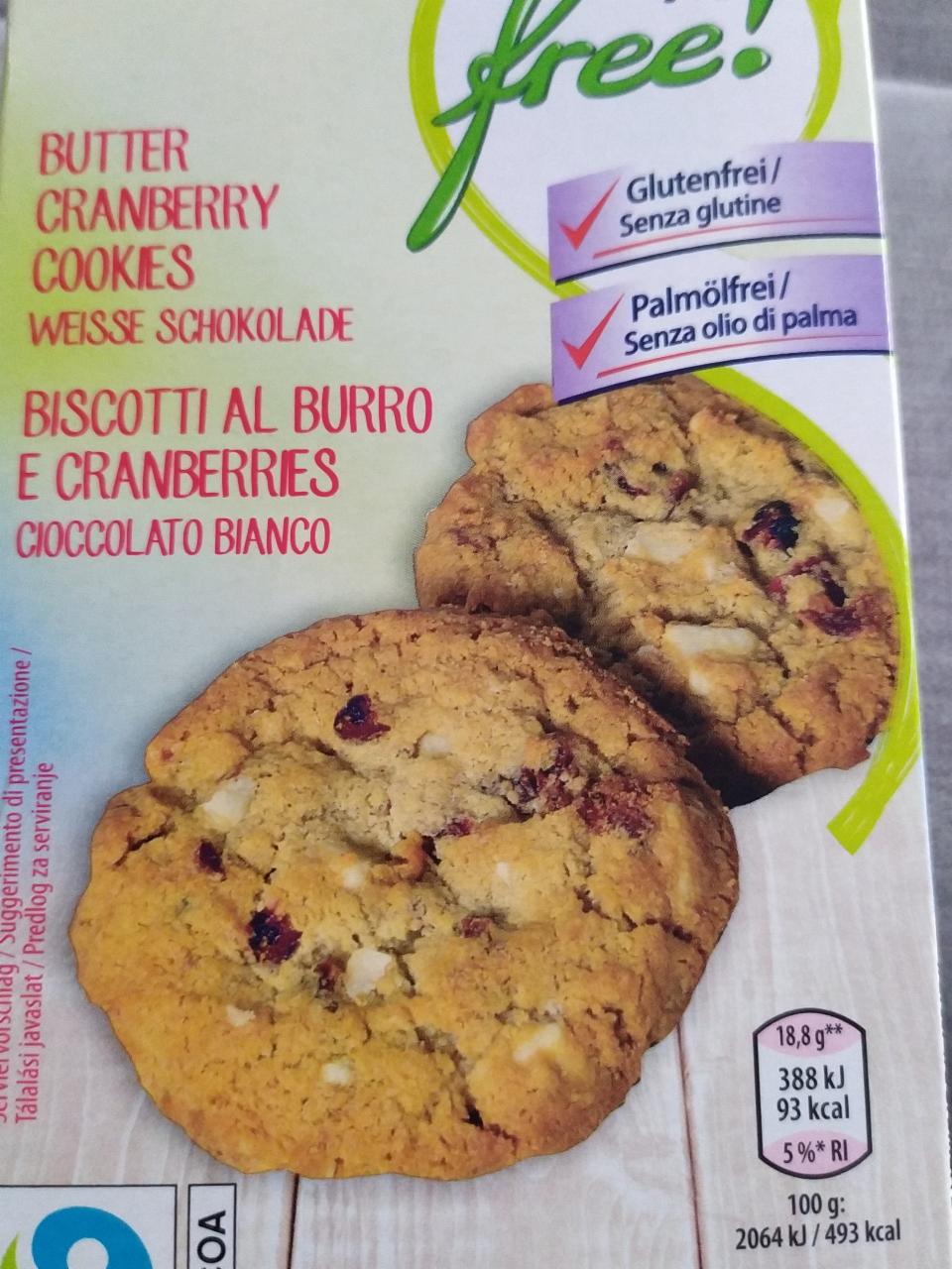 Fotografie - Butter cranberry cookies weisse schokolade Enjoy Free