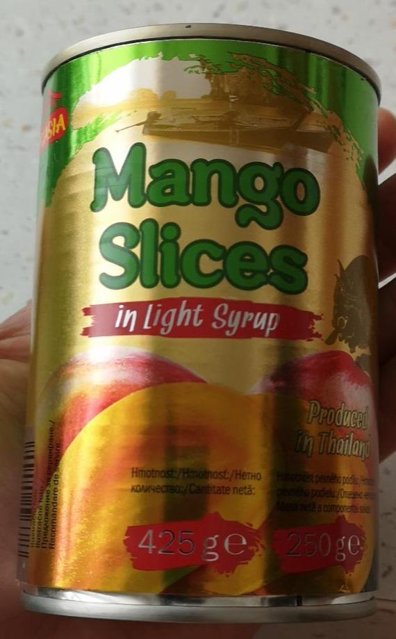 Fotografie - Mango slices in light syrup Vitasia