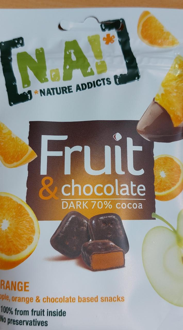 Fotografie - Fruit & chocolate dark 70% cocoa Orange N.A!