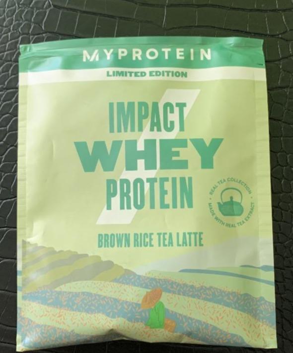 Fotografie - Impact whey protein Brown rice tea latte MyProtein
