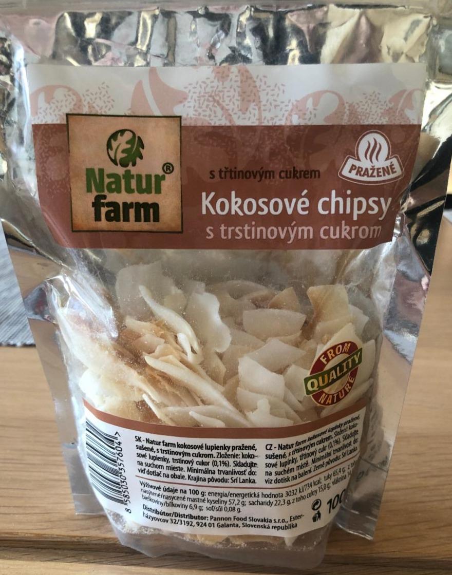Fotografie - Kokosové chipsy s trstinovým cukrom Natur farm